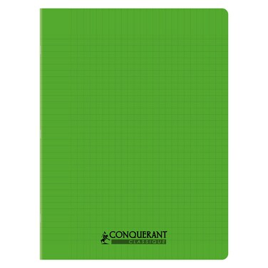 Conquerant Classic Seyes Notebook, Green, 96 Pages