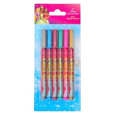 Disney Princess Metallic Marker, 6 PCS