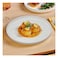 Mento White Ceramic Dinner Plate, 27 Cm