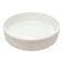 Mento White Ceramic Serving Bowl, 17.5 Cm