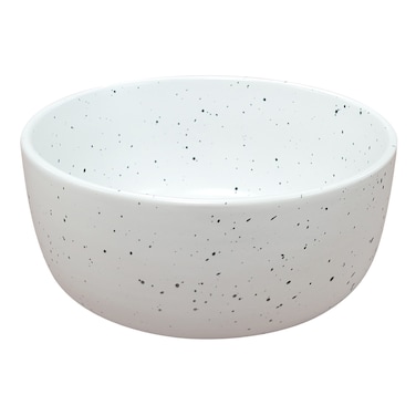 Mento White Ceramic Bowl, 15 Cm