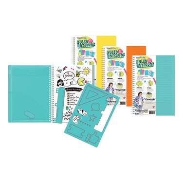 Foldermate WeWrite Sporty 5 Subject A5 Spiral Colour Notebook, 150 Sheet