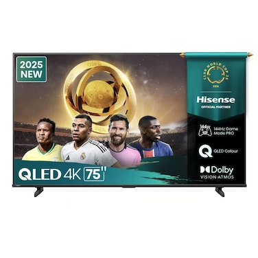 Hisense 75-Inch 4K Ultra HD, Smart QLED TV, 75Q7Q, Black