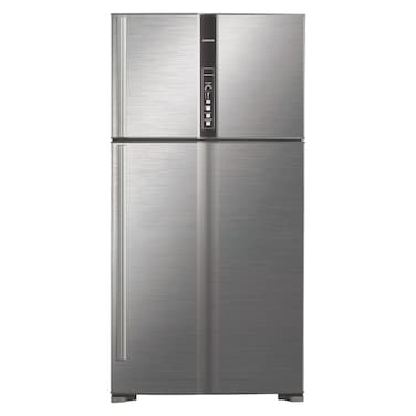 Hitachi 820L Top Mount Double Door Premium Refrigerator RV820PUK1KBSL,  10 Year Warranty on Inverter Compressor,  2 Door Fridge Brilliant Silver