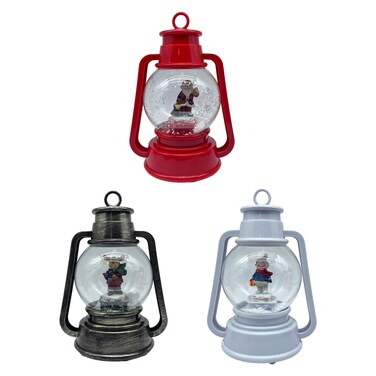 فانوس  طاولة للكريسماس، 3 قطع متنوعة، 22 سم