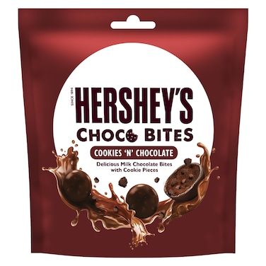 Hershey's Choco Bites Cookies 'N' Chocolate Milk Chocolate Bites, 81g
