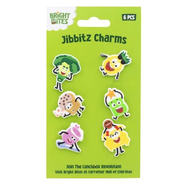 Bright Bites Jibbitz Charms, Assorted, 6 PCS