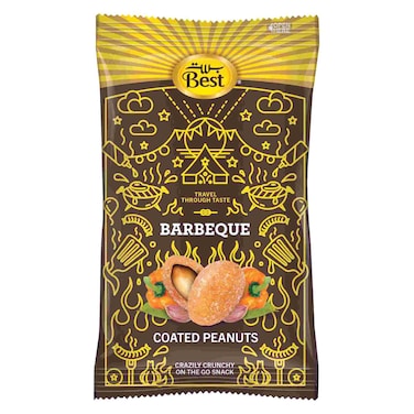 Best BBQ Flavoured Coated Peanuts, 11g