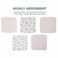 Nurtur Baby Washcloth Set, Pink, Pack of 5