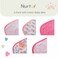 Nurtur Cotton Baby Bibs Pink Assorted Print, Pack of 5