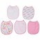 Nurtur Cotton Baby Bibs Pink Assorted Print, Pack of 5