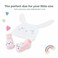 TC Bunny Baby Hat and Socks Gift Set, Pink, 2 Piece Set