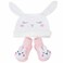 TC Bunny Baby Hat and Socks Gift Set, Pink, 2 Piece Set