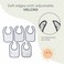 Nurtur Cotton Feeding Baby Bibs Blue Dino Print, Pack of 5