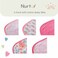 Nurtur Cotton Baby Bibs Pink Floral Print, Pack of 5