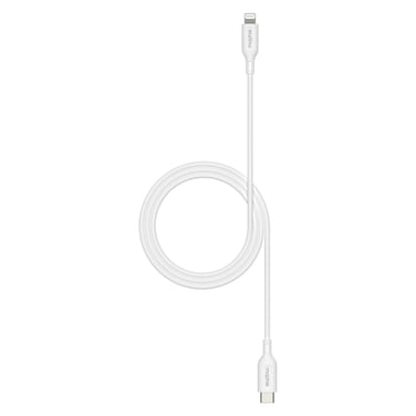 Mophie Essentials USB-C to Lightning Data Sync Charging Cable, White, 1m