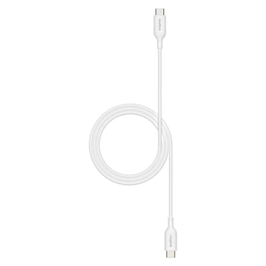 Mophie Essentials USB-C to USB-C Data Sync Charging Cable, White, 1m