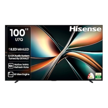 Hisense 100-Inch 4K Ultra HD, Smart ULED TV, 100U7Q, Black