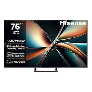 Hisense 75-Inch 4K Ultra HD, Smart ULED TV, 75U7Q, Black