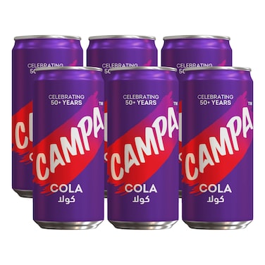 Campa Cola Soft Drink Can, 200ml Pack of 6