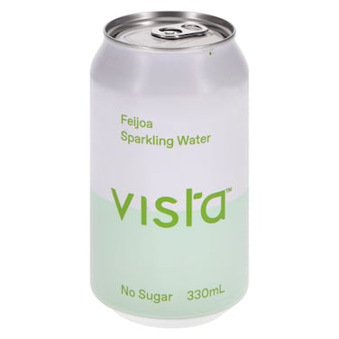 فيستا علبة مياه فوارة بنكهة الفيجوا بدون سكر 330 ملل
