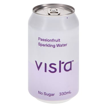 Vista No Sugar Passionfruit Sparkling Water Can, 330ml