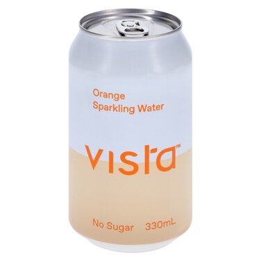 Vista No Sugar Orange Sparkling Water Can, 330ml