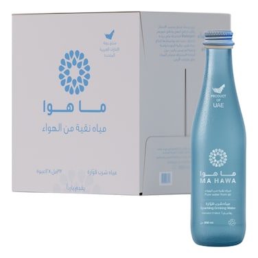 Ma Hawa Bottled Sparkling Drinking Water, 330ml Pack of 12