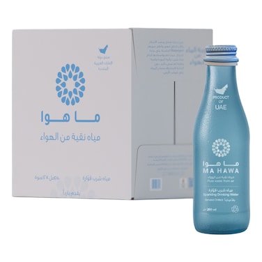 Ma Hawa Bottled Sparkling Drinking Water, 250ml Pack of 12