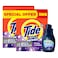 Tide+ Triple Power Detergent Powder for Automatic Washing Machine, Downy Lavender, 2.5kg Pack of 2 and Downy All-in-One Valley Dew Liquid Fabric Softener, 400ml