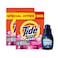 Tide+ Triple Power Detergent Powder for Automatic Washing Machine, Downy Floral Breeze, 2.5kg Pack of 2 and Downy All-in-One Valley Dew Liquid Fabric Softener, 400ml
