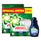 Ariel Platinum Clean Detergent Powder for Automatic Washing Machine, Original, 2.5kg Pack of 2 (13 Washes) and Downy All-in-One Valley Dew Liquid Fabric Softener, 400ml