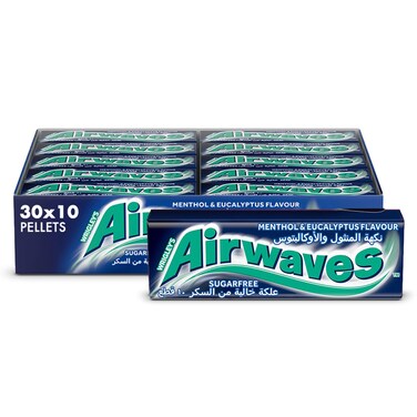 Airwaves Eucalyptus Gum, Pack of 30x10 Pellets