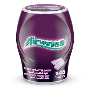 Airwaves Blackcurrant Gum Sugar Free, 64g