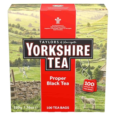 Taylors of Harrogate Yorkshire Tea Proper Black Tea 100 Tea Bags