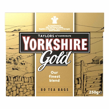 Taylors of Harrogate Yorkshire Gold Black Tea 80 Tea Bags