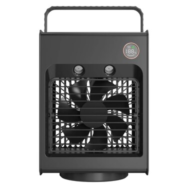 Porodo Air and Mist Portable Cooling Fan, Black