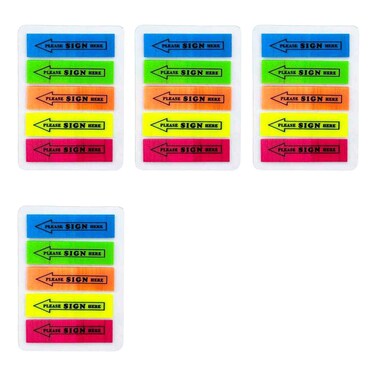 X Post It Sign Here Flag 174, 125x1inch