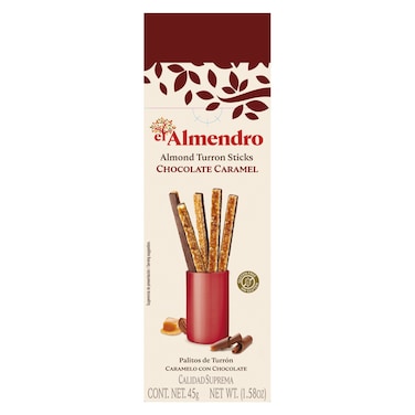 Almendro Chocolate Caramel Turron Stick, 45g