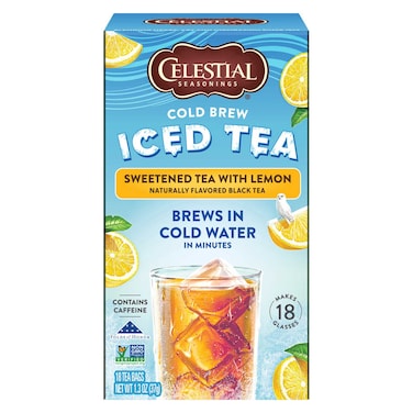 Celestial Sweetened Tea with Lemon Flavoured Iced Tea 18 Tea Bags