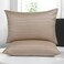 INFINI HOMES Standard Soft 100% Cotton 250TC Striped Pillow Cover for Home &amp; Hotel (50 X 75, Pack of 2, Cream)