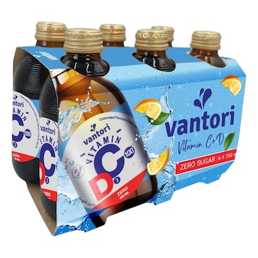 Vanturi Sugar Free Vitamin C + D Drink, 250ml Pack of 6