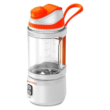 Porodo Lifestyle Dual Spin 6-Blade Portable Blender, White, 700 ml