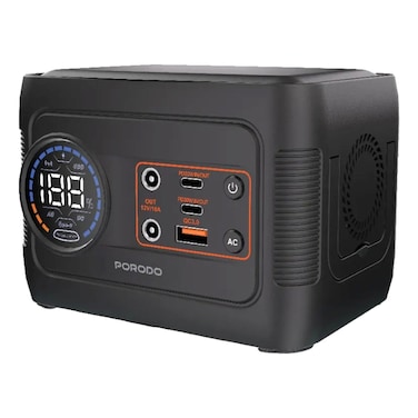 Porodo ForceBase Multi-Mode LED Lightning Portable Power Station, 76.96 Wh, 150 W
