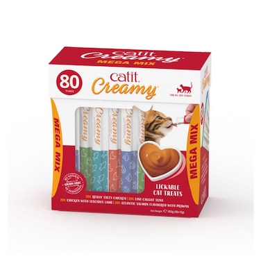 Catit Creamy Treats Mega Mix 80PK &ndash; 800g