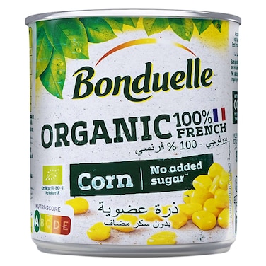 Bonduelle No Added Sugar Organic Sweet Corn, 300g
