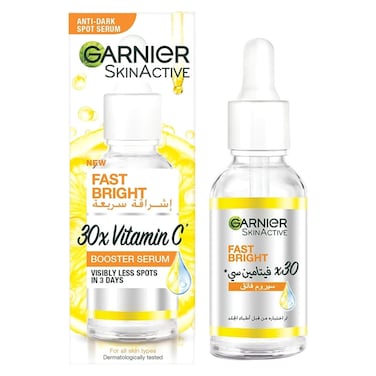 Garnier Skin Active Fast Bright 30x Booster Serum with Vitamin C, 50ml