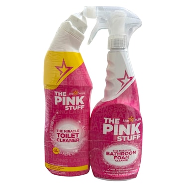 Star Drops The Pink Stuff The Miracle Toilet Cleaner, 750ml +  The Miracle Bathroom Foam Cleaner, 750ml