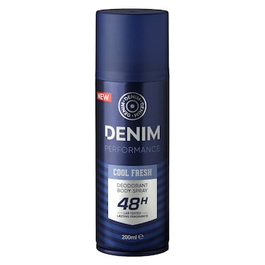 Denim Cool Fresh Deodorant Body Spray, 200ml