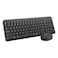 Logitech MK250 Compact Wireless Keyboard and Mouse Combo, Graphite, Ambidextrous Design, Optical Technology